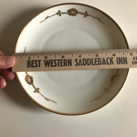 RARE Plate Altrohlau MZ CMR Czec Small Cabinet Display Plate Gold Flowers, Vtg - Picture 5 of 6